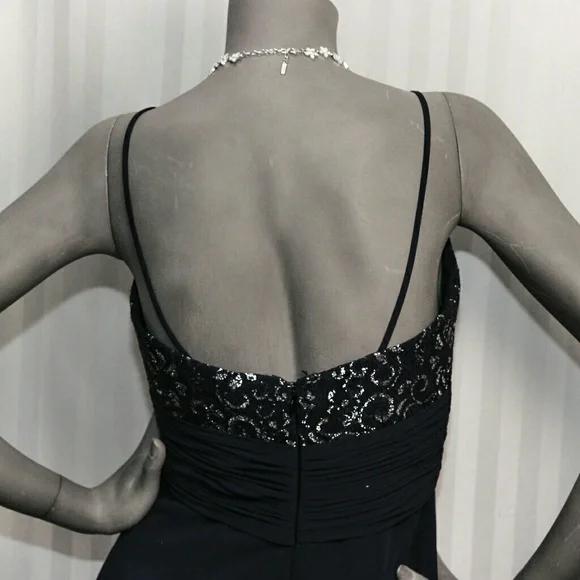 Sorella Vita Y2K Vintage Spaghetti Strap Empire Waist Navy Blue Coctail …